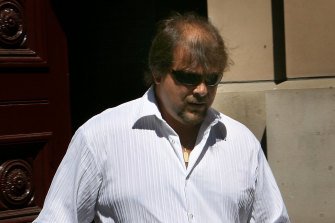 Darren Towle leaves the Supreme Court in 2008.