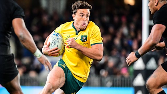 Brumbies fullback Tom Banks made his Wallabies debut against the All Blacks last weekend. 