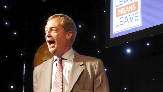 Nigel Farage returned to British politics at a 'Leave Means Leave' Brexit rally in Bolton.