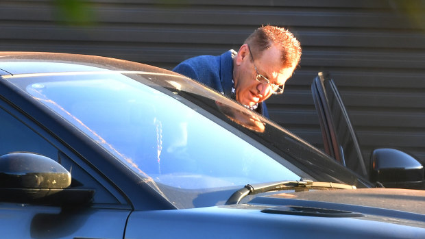 Property developer Antoine Bechara outside his Abbotsford home this week. 
