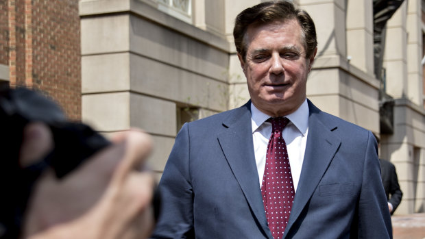 Paul Manafort pictured during an earlier court appearance.
