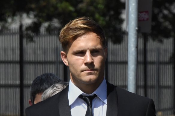 Jack de Belin is now training with St George Illawarra's reserve grade team, away from the main group, until his re-trial.