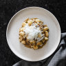 Handmade gnocchi at Aromi Italian restaurant in Brighton, Melbourne.