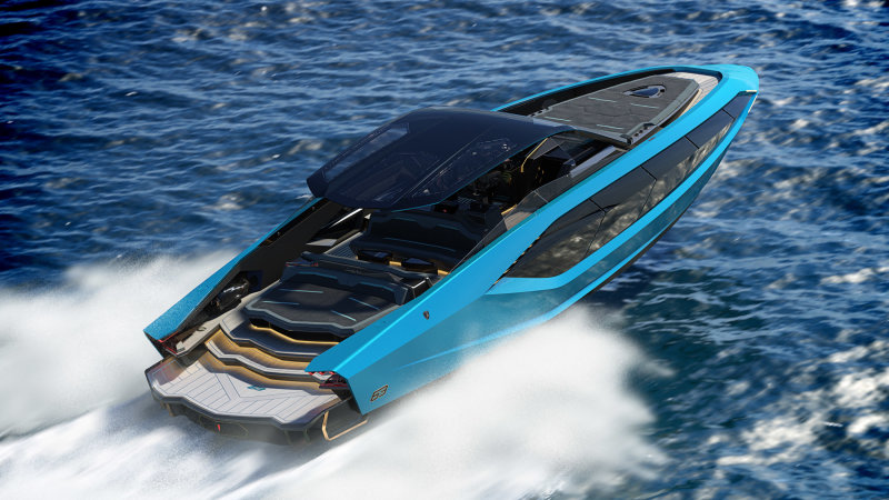 Lamborghini's new $4.9m yacht has splashy supercar DNA