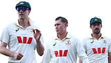 Australia walks off after day one. 