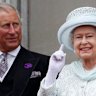 King Charles with his late mother, Queen Elizabeth II.