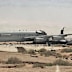 A US military plane damaged during an Iranian strike on a base in Saudi Arabia.