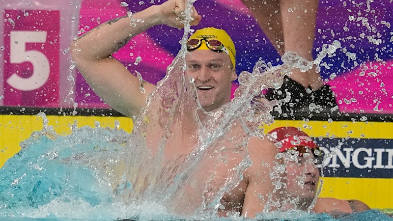 Australia dominated in the pool on day two, but one gold medal was extra special
