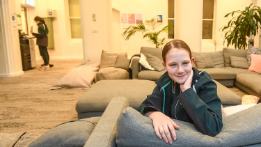 MLC young boarder Mabel Golland is among an increasing number of rural boarders enrolling in Victorian boarding schools.