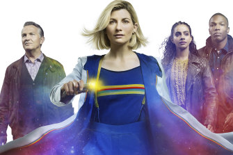 Jodie Whittaker (centre) has announced she will leave Dr Who next year.