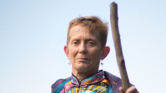 Denise 'Rustie' Lassam, who has spent decades addicted to opioids.