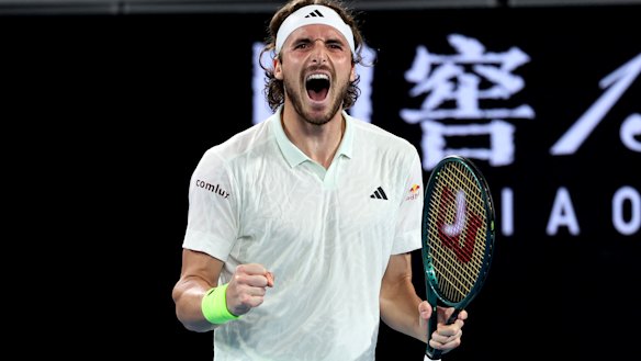 Stefanos Tsitsipas won a tough encounter against Australian Jordan Thompson.