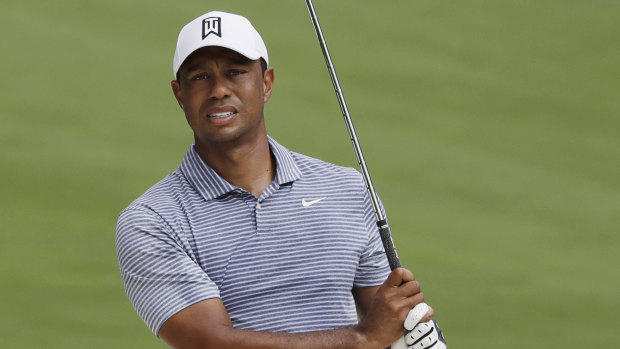 Tiger Woods' back is troubling him.
