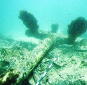 The wreck of the SS Petriana.