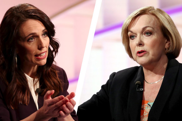 NZ PM Jacinda Ardern faces her challenger Judith Collins at the ballot box on October 17.