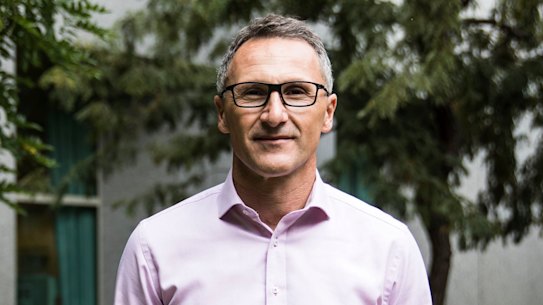 Greens leader Richard Di Natale at Parliament House. 