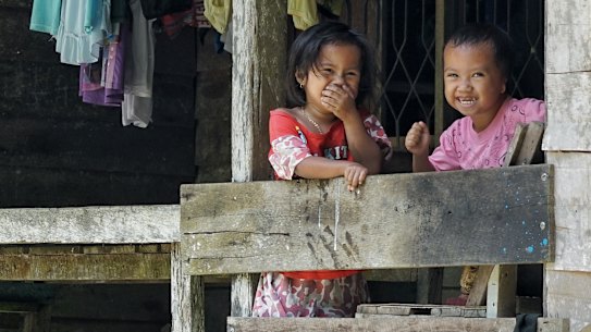 You're building the capital here? Children of Pemaluan village could be displaced by Indonesia's new capital city on the island of Borneo.
