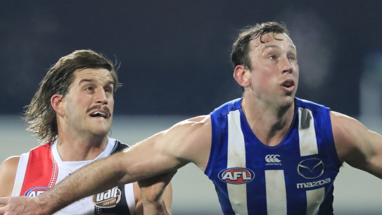 Todd Goldstein (right) in action earlier this year.