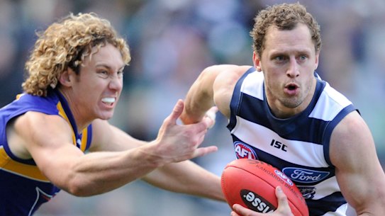 Jogador de Geelong, James Kelly.