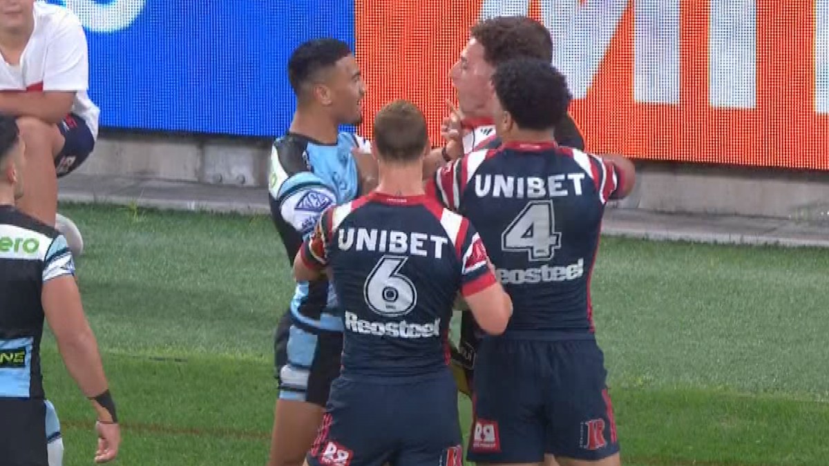 Sharks villain ‘lights the fuse’ as Roosters rivalry renewed