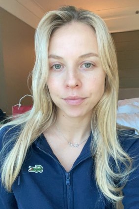 Estonia’s Anett Kontaveit is one of 72 Australian Open tennis players in hard hotel quarantine. 