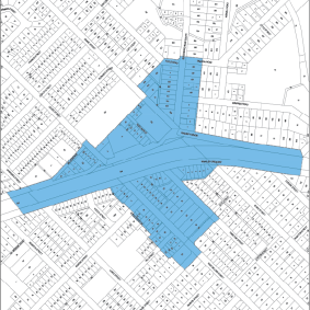 The Bayswater redevelopment area. 