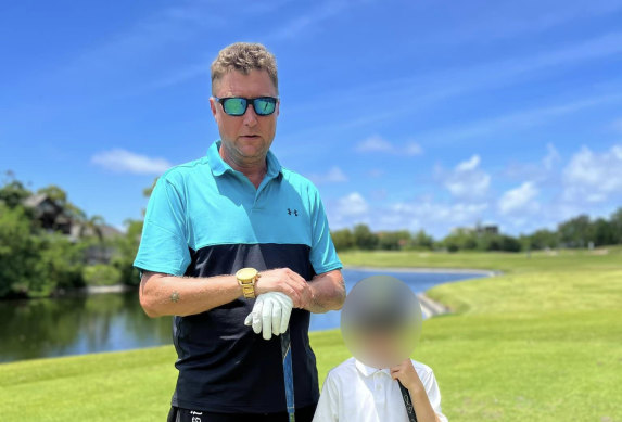 NGS Crypto founder Mark Tencaten enjoys a round of golf last year after becoming a director of AP Financial Services Group. 