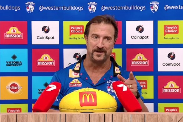 Western Bulldogs coach Luke Beveridge.