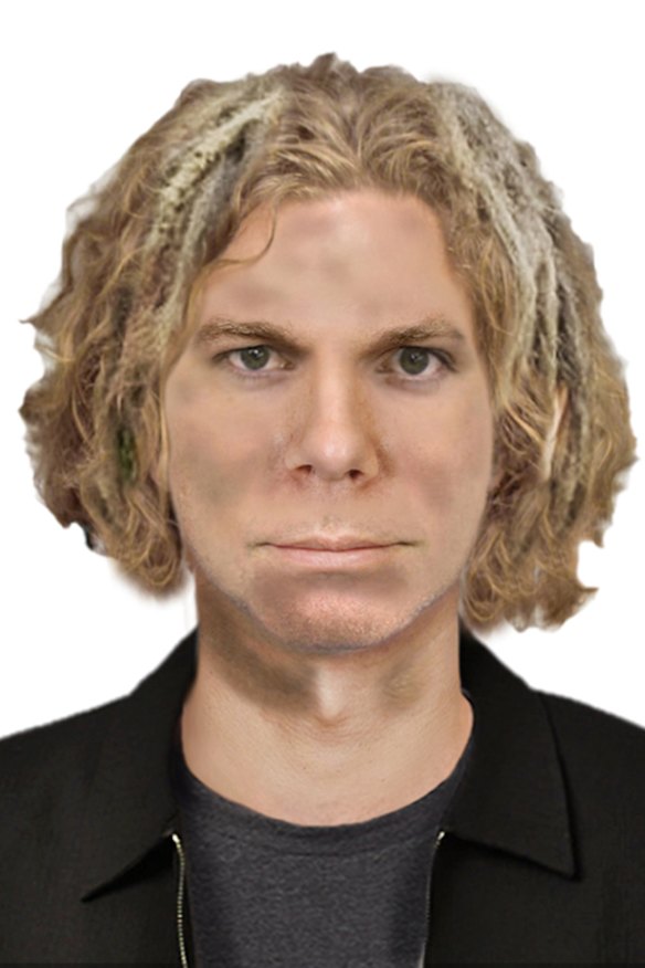 A digital image of a man police would like to speak to.
