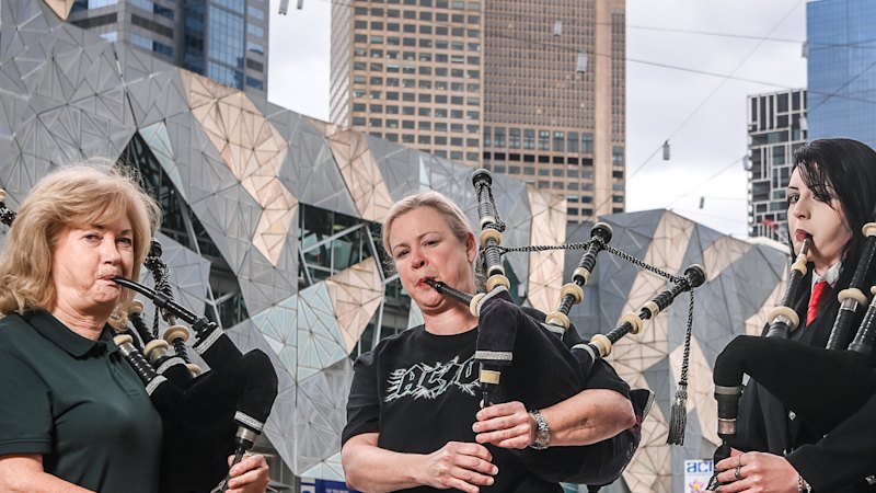 Pipers look to cut new record with AC/DC’s It’s A Long Way to the Top