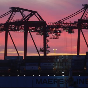 The giant cranes of Port Botany have been working furiously to keep up with surging demand.