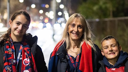 Bukurie Nazifovski and her family had to allow for an extra hour to make the game.