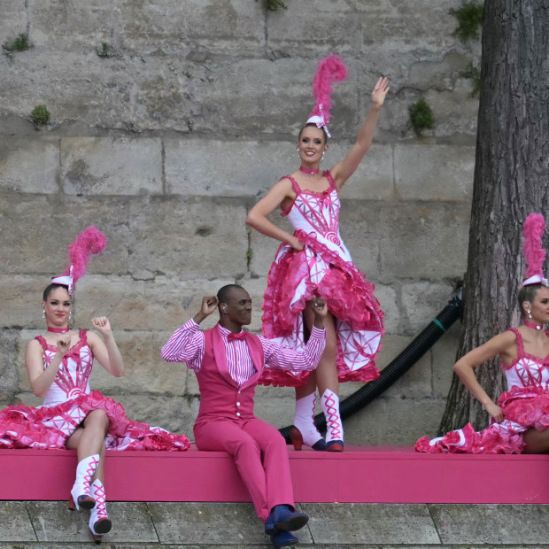The opening ceremony can-can was uncharacteristically messy