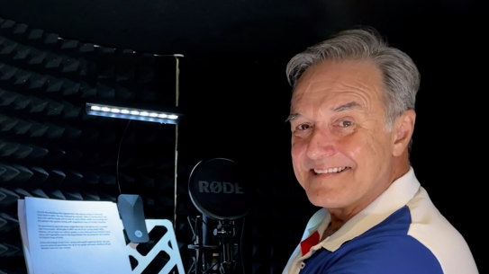 Voiceover artist Mark Cowling
