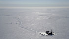 A ConocoPhillips exploratory drilling camp at the proposed Willow oil project in Alaska.