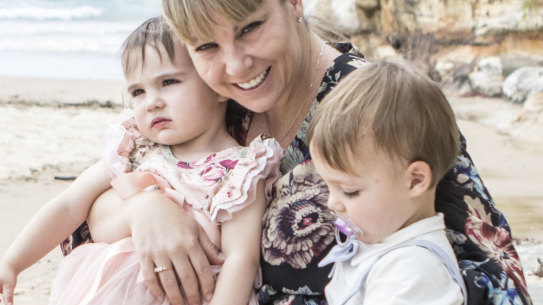 Dana Lightbody and her children.