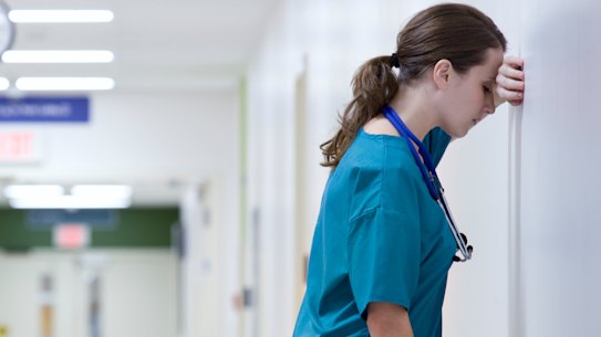 Healthcare workers are already exhausted after two years on the front lines of the pandemic.