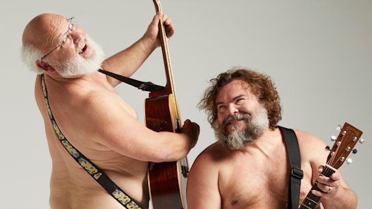 Kyle Gass, left, and Jack Black are Tenacious D. The musical-comedy duo (with band) are touring Australia for the first time since 2013. 