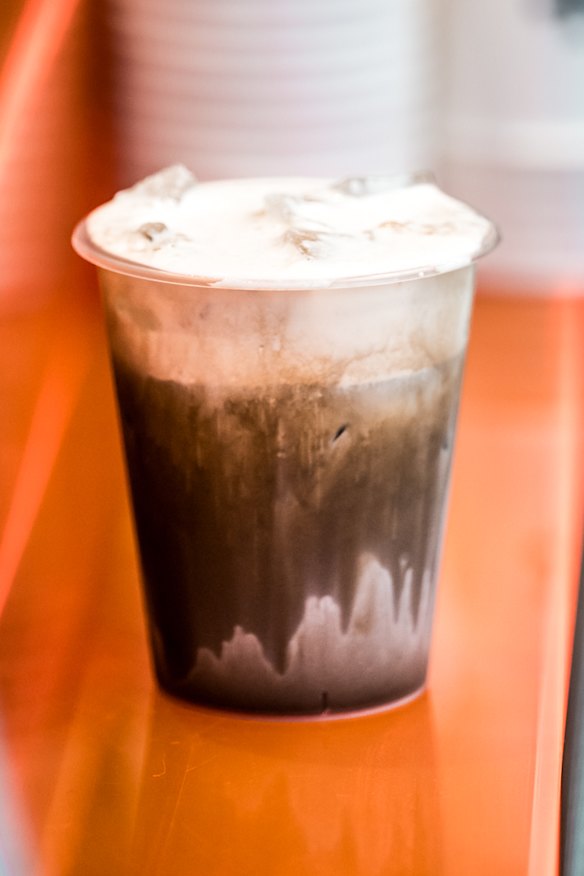 Matcha and iced coffees. 