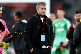 Wanderers coach Carl Robinson’s tenure is far from certain.
