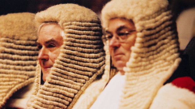 Henric Nicholas when he was a judge with Chief Justice Jim Spiegelman around 2003. 