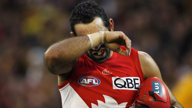 Adam Goodes in 2014.