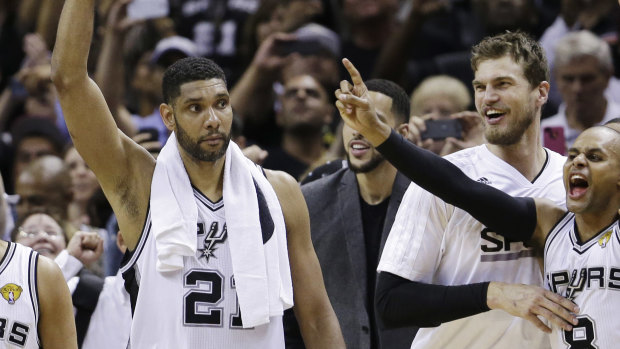 The Spurs have been in transition since the retirement of all-time great Tim Duncan (left).
