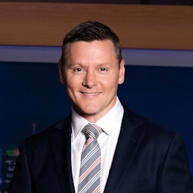 Ten sports presenter Matt Burke.