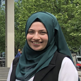 Sumeyya Ilanbey, trainee journalist at The Age in Melbourne.