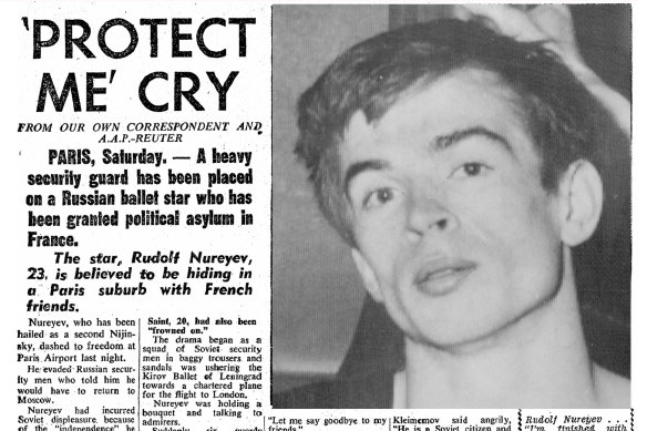 ‘Protect me cry’: from the front page of The Sydney Morning Herald, June 18, 1961