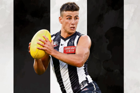In just his second AFL season, Nick Daicos has spearheaded the Magpies barnstorming ride to the top of the ladder.