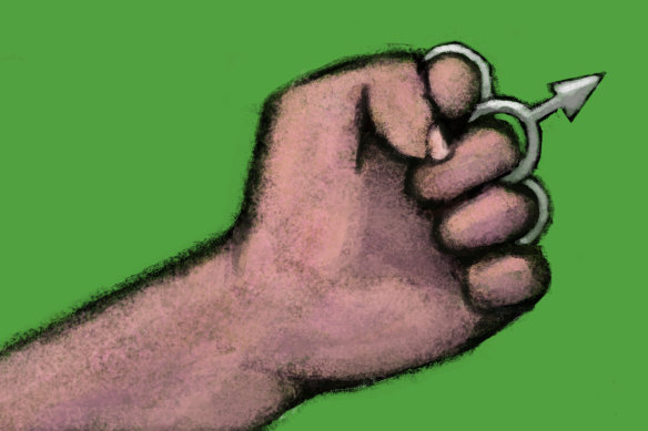 Male aggression and violence has been a depressing constant, with frightening statistics around the killing of women. Illustration: Andrew Dyson