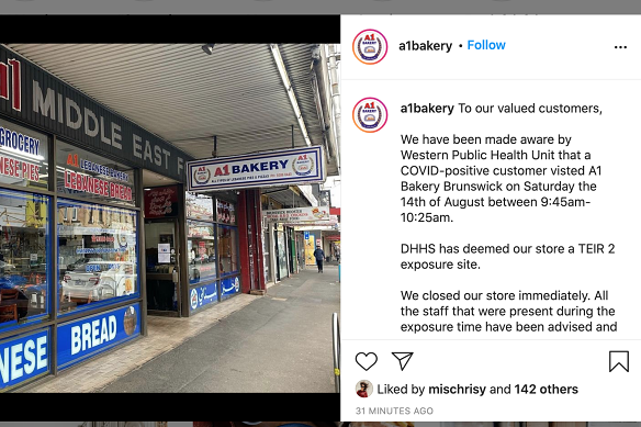 A1 Bakery, in Brunswick, announced their closure on Sunday on their account @a1bakery.