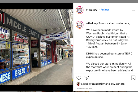A1 Bakery, in Brunswick, announced their closure on Sunday on their account @a1bakery.